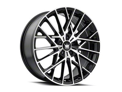 Mazzi Jinx Gloss Black Machined Wheel; 18x8; 40mm Offset (10-14 Mustang GT w/o Performance Pack, V6)