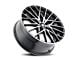 Mazzi Jinx Gloss Black Machined Wheel; 18x8; 40mm Offset (10-14 Mustang GT w/o Performance Pack, V6)