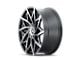 Mazzi Big Easy Matte Black Machined with Dark Wheel; 18x8 (15-23 Mustang GT w/o Performance Pack, , V6)