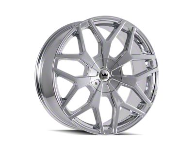 Mazzi Profile Chrome Wheel; 20x8.5; 35mm Offset (15-23 Mustang GT w/o Performance Pack, , V6)