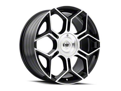 Mazzi Libra Gloss Black Machined Wheel; 20x8.5; 35mm Offset (94-98 Mustang)