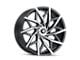 Mazzi Big Easy Matte Black Machined with Dark Wheel; 20x8.5 (99-04 Mustang)