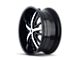 Mazzi Essence Gloss Black Machined Wheel; 22x9.5 (11-23 RWD Charger, Excluding Widebody)