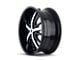 Mazzi Essence Gloss Black Machined Wheel; 24x9.5 (11-23 RWD Charger, Excluding Widebody)