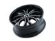 Mazzi Hustler Gloss Black Machined Wheel; 24x9.5 (11-23 RWD Charger, Excluding Widebody)