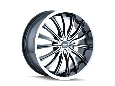 Mazzi Hype Gloss Black Machined Wheel; 20x9; 18mm Offset (11-23 RWD Charger, Excluding Widebody)