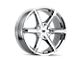 Mazzi Stilts Chrome Wheel; 22x9.5 (11-23 RWD Charger, Excluding Widebody)