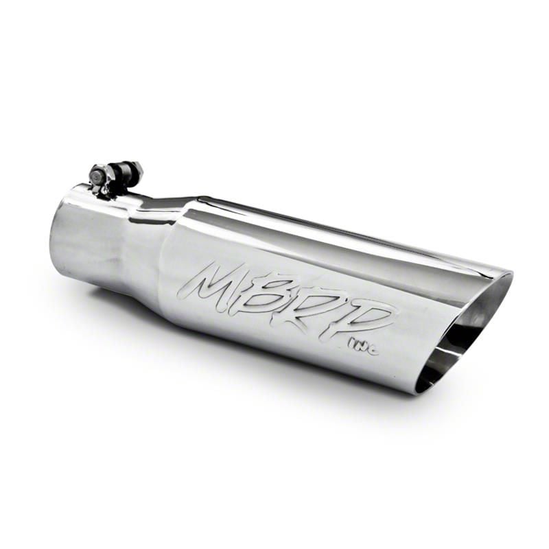 MBRP Challenger 3.50-Inch Dual Wall Angled Exhaust Tip; Polished T5106 ...