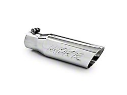 MBRP Angled Cut Dual Wall Exhaust Tip; 3.50-Inch; Polished (Fits 2.50-Inch Tailpipe)