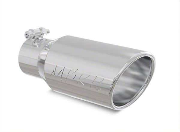 MBRP Charger Angled Cut Rolled End Exhaust Tip; 4-Inch; Polished T5157 ...