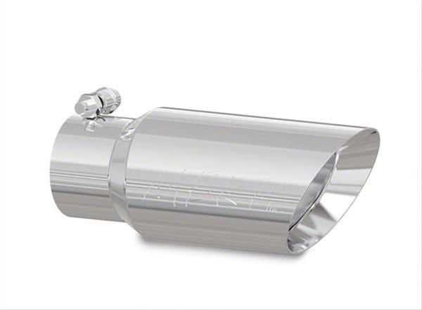 MBRP Mustang 4-Inch Dual Wall Angled Exhaust Tip; Polished T5156 (Fits ...