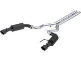 MBRP Armor BLK Cat-Back Exhaust; Street Version (24-25 Mustang GT Fastback w/o Active Exhaust)