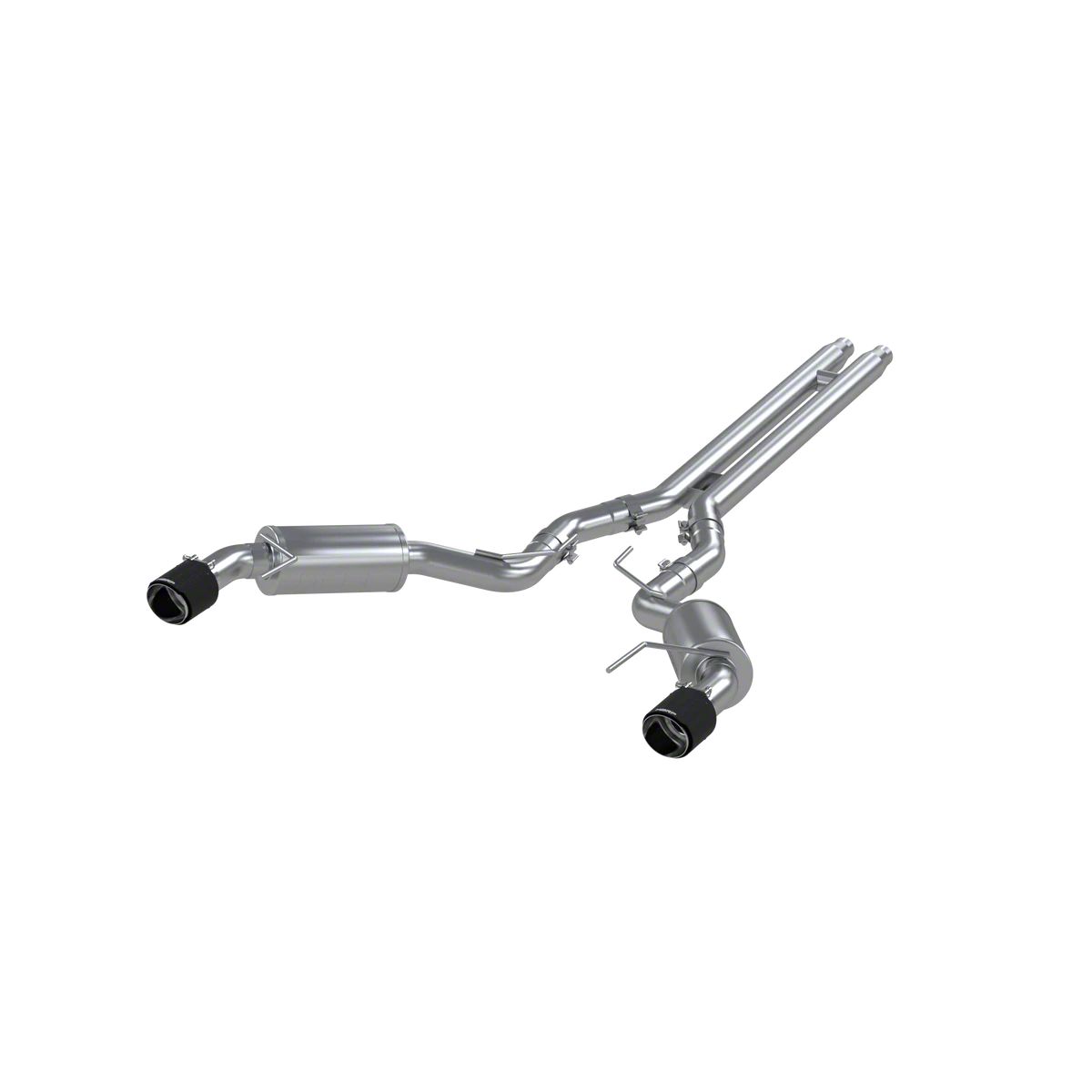 Mbrp Mustang Pro Series Cat Back Exhaust With Carbon Fiber Tips Street Version S Cf