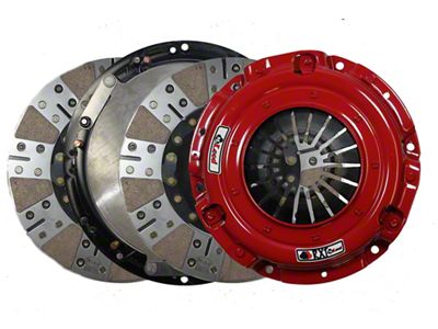 McLeod RXT Twin Disc 1000HP Ceramic Clutch Kit with Aluminum Flywheel; 14-Spline (98-13 V8 Camaro)