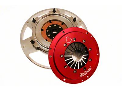 McLeod Mag Force Racing Double Disc Sintered Iron Clutch Kit with 164-Tooth Aluminum Flywheel; Pin Drive; 10-Spline (79-95 V8 Mustang)