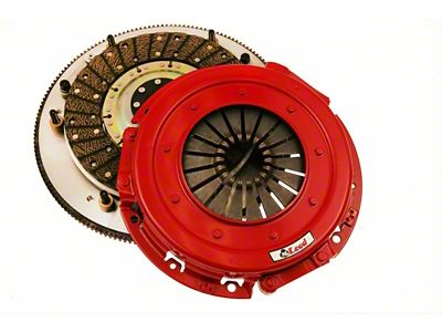 McLeod Original Street Twin Disc Organic Clutch Kit with 8-Bolt Aluminum Flywheel for Cable Linkage Applications; 26-Spline (96-04 4.6L Mustang)