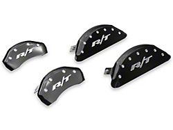 MGP Brake Caliper Covers with R/T Logo; Black; Front and Rear (11-23 Challenger R/T; 2014 Challenger Rallye Redline; 17-23 Challenger GT, T/A; 12-23 Challenger SXT w/ Dual Piston Front Calipers)