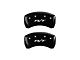 MGP Brake Caliper Covers with Charger and R/T Logo; Black; Front and Rear (06-10 Charger Base, SE, SXT)