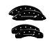 MGP Brake Caliper Covers with Dodge Stripes Logo; Black; Front and Rear (06-14 Charger SRT8; 2016 Charger SRT 392)