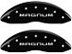 MGP Brake Caliper Covers with Magnum Logo; Black; Front and Rear (06-10 Charger Daytona R/T, R/T)