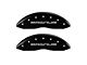 MGP Brake Caliper Covers with Magnum Logo; Black; Front and Rear (06-14 Charger SRT8; 2016 Charger SRT 392)