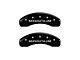 MGP Brake Caliper Covers with Magnum Logo; Black; Front and Rear (06-14 Charger SRT8; 2016 Charger SRT 392)