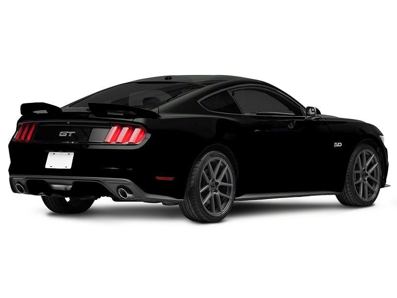 MMD by FOOSE Split Rear Spoiler; Black (15-23 Mustang Fastback)