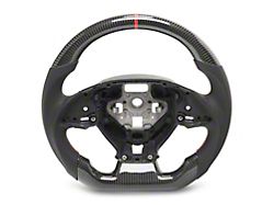 MMD GTC Steering Wheel; Carbon with Red Stripe (16-24 Camaro)