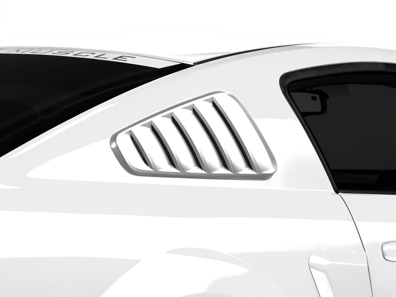 SpeedForm Mustang Classic Quarter Window Louvers; Unpainted 71315-00 ...