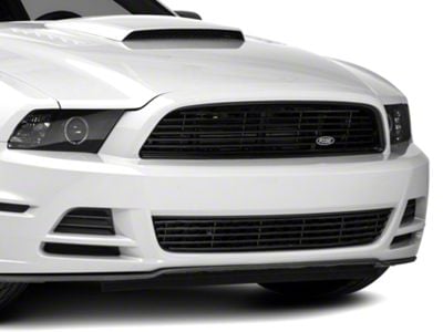 MMD by FOOSE Billet Upper Replacement Grille - Black (13-14 Mustang V6)