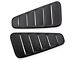 MMD Classic Quarter Window Louvers; Satin Black (05-09 Mustang Coupe)