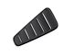 MMD Classic Quarter Window Louvers; Satin Black (05-09 Mustang Coupe)