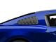 MMD Classic Quarter Window Louvers; Satin Black (10-14 Mustang Coupe)