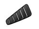 MMD Classic Quarter Window Louvers; Satin Black (10-14 Mustang Coupe)