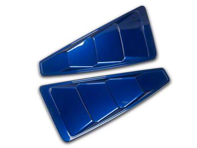 MMD Quarter Window Louvers; Pre-Painted (05-14 Mustang Coupe)