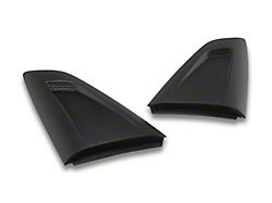 MMD Quarter Window Scoops; Satin Black (15-23 Mustang Fastback)