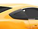 MMD Quarter Window Scoops; Satin Black (15-23 Mustang Fastback)