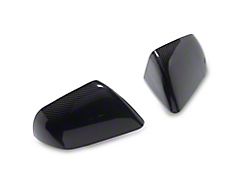 MMD Side Mirror Covers with Light Cutout; Carbon Fiber (15-25 Mustang)