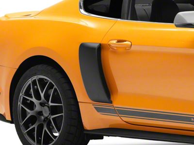 MMD V-Series Side Scoops; Satin Black (15-23 Mustang)