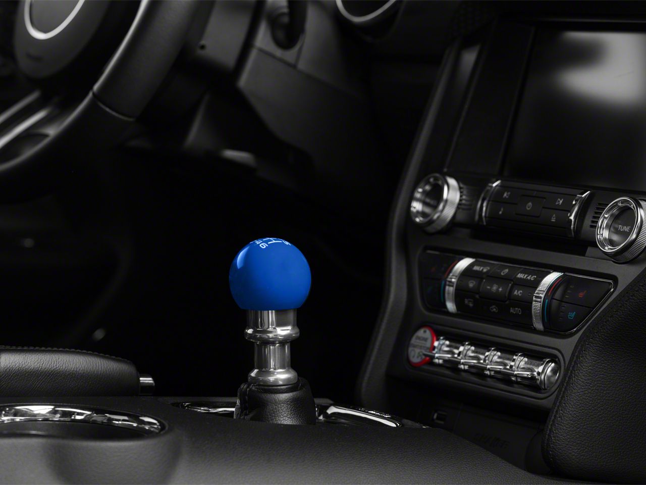 Speedform Mustang Modern Billet Retro Style 6 Speed Shift Knob Blue