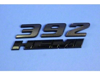 Mopar 392 Hemi Emblem; Black (Universal; Some Adaptation May Be Required)