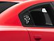 Mopar Licensed by SEC10 Hellcat Quarter Window Decals; Silver (06-23 Charger)