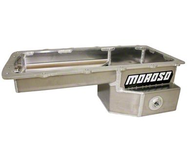 Moroso Drag Race Baffled Oil Pan; Rear T-Sump (94-10 Mustang w/ Coyote Swap; 11-25 Mustang GT, Dark Horse)