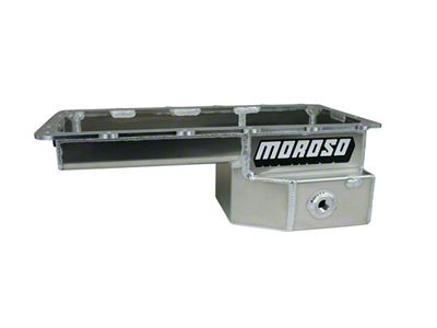 Moroso Drag Race Baffled Oil Pan; Rear T-Sump (79-93 Mustang w/ Coyote Swap)