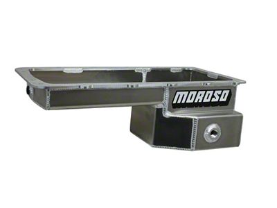 Moroso Road Race Baffled Oil Pan; Rear T-Sump (79-93 Mustang w/ Coyote Swap)