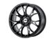 Motegi MR126 Gloss Black with Milled Accents Wheel; 19x9.5 (05-09 Mustang)