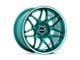 Motegi Tsubaki Hokkaido Green with Machined Lip Wheel; 18x9.5 (05-09 Mustang)