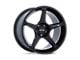 Motegi Battle V Blackbird Metallic Wheel; 18x10.5; 25mm Offset (10-15 Camaro, Excluding ZL1)