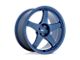 Motegi CS5 Satin Metallic Blue Wheel; 19x9.5; 40mm Offset (10-15 Camaro, Excluding ZL1)