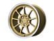 Motegi MR135 Gold Center with Machined Lip Wheel; 18x9.5; 45mm Offset (10-15 Camaro, Excluding ZL1)